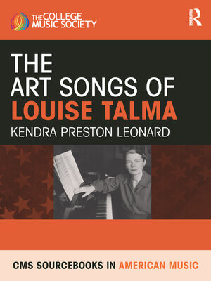 cover image of The Art Songs of Louise Talma